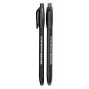 ComfortMate Ultra Ballpoint Pen, Retractable, Fine 0.8 mm, Black Ink, Black Barrel, Dozen1