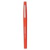 Point Guard Flair Felt Tip Porous Point Pen, Stick, Medium 0.7 mm, Red Ink, Red Barrel, Dozen1