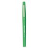 Point Guard Flair Felt Tip Porous Point Pen, Stick, Medium 0.7 mm, Green Ink, Green Barrel, Dozen1