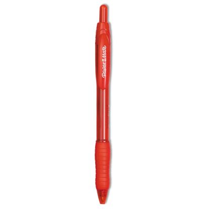 Profile Ballpoint Pen, Retractable, Bold 1.4 mm, Red Ink, Red Barrel, Dozen1