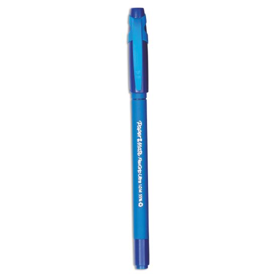 FlexGrip Ultra Ballpoint Pen, Stick, Medium 1 mm, Blue Ink, Blue Barrel, Dozen1