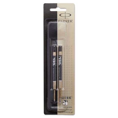 Refill for Parker Retractable Gel Ink Roller Ball Pens, Medium Conical Tip, Black Ink, 2/Pack1