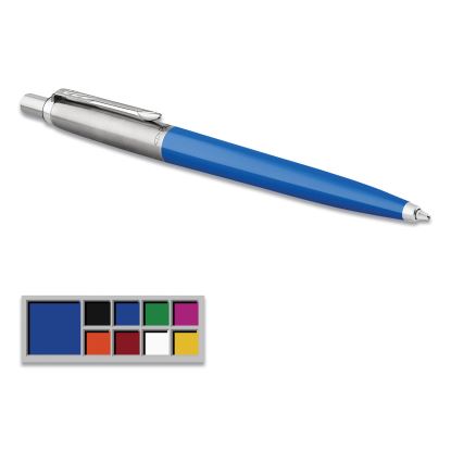 Jotter Ballpoint Pen, Retractable, Medium 0.7 mm, Blue Ink, Blue Barrel1