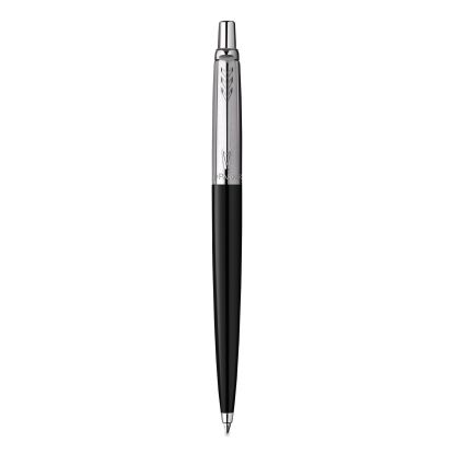 Jotter Ballpoint Pen, Retractable, Medium 0.7 mm, Blue Ink, Black Barrel1