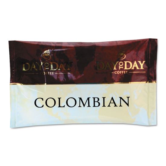 100% Pure Coffee, Colombian Blend, 1.5 oz Pack, 42 Packs/Carton1
