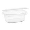 EarthChoice PET Hinged Lid Deli Container, 8 oz, 4.92 x 5.87 x 1.32, Clear, 200/Carton2