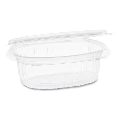 EarthChoice Recycled PET Hinged Container, 12 oz, 4.92 x 5.87 x 1.89, Clear, 200/Carton1