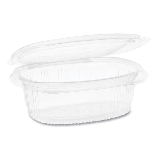 EarthChoice PET Hinged Lid Deli Container, 16 oz, 4.92 x 5.87 x 2.48, Clear, 200/Carton1