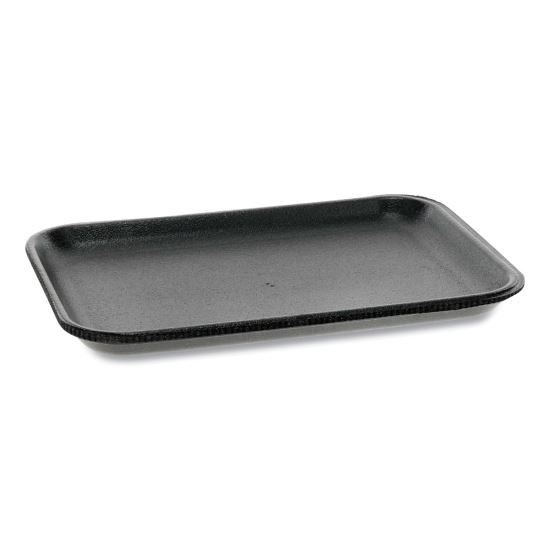 Supermarket Tray, #2S, 8.2 x 5.7 x 0.65, Black, 500/Carton1