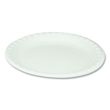 Unlaminated Foam Dinnerware, Plate, 10.25" dia, White, 540/Carton1