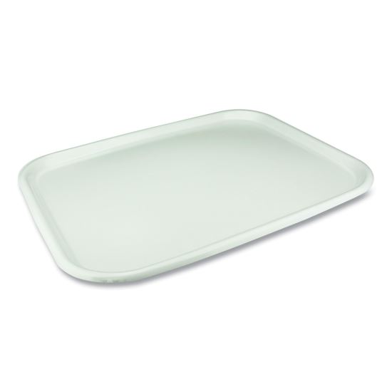 Laminated Serving Trays, 1-Compartment, 18 x 14 x 0.91, White, 100/Carton1