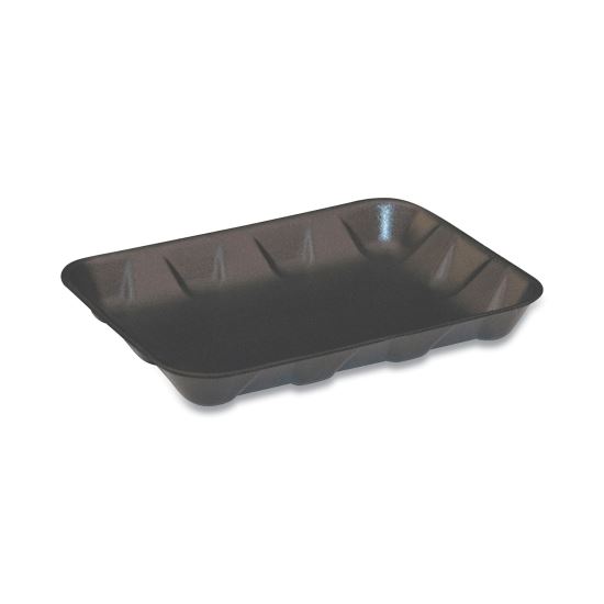 Supermarket Trays, #4D, 9.58 x 7.08 x 1.25,  Black, 400/Carton1