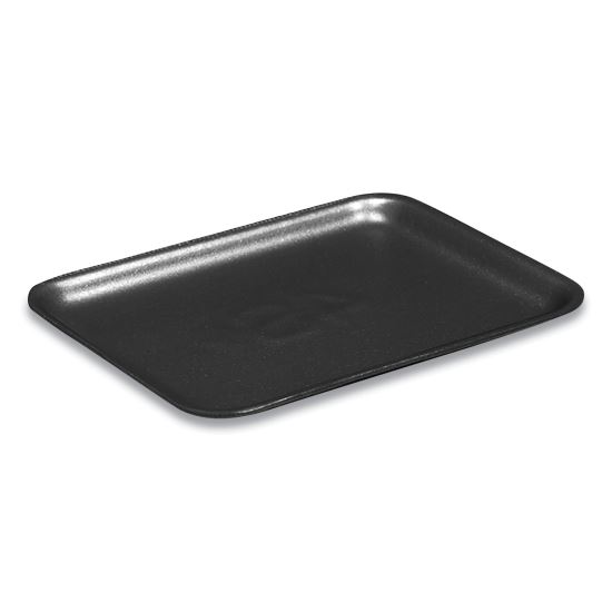 Supermarket Trays,  #4S, 9.25 x 7.25 x 0.69, Black, 500/Carton1