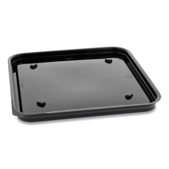 Recycled Plastic Square Base, 7.5 x 7.5 x 0.56, Black, 195/Carton1