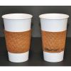 Hot Cup Sleeve, Fits 10 oz to 24 oz Cups, Brown, 1,000/Carton2