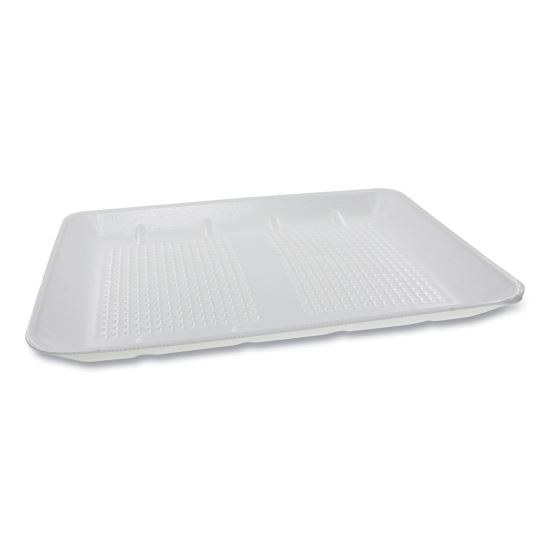 Supermarket Tray, #1014 Family Pack Tray, 13.88 x 9.88 x 1, White, 100/Carton1