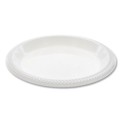 Meadoware Impact Plastic Dinnerware, Plate, 10.25" dia, White, 500/Carton1