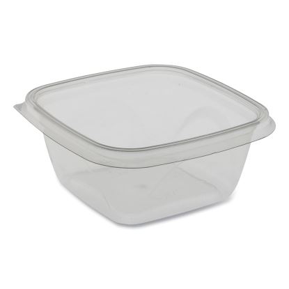 EarthChoice Recycled PET Square Base Salad Containers, 16 oz, 5 x 5 x 1.75, Clear, 504/Carton1