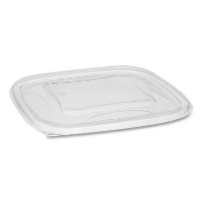 EarthChoice Square Recycled Bowl Flat Lid, 7.38 x 7.38 x 0.26, Clear, 300/Carton1