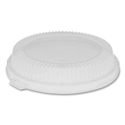 ClearView Dome-Style Lid with Tabs, Fluted, 8.88 x 8.88 x 0.75, Clear, 504/Carton1
