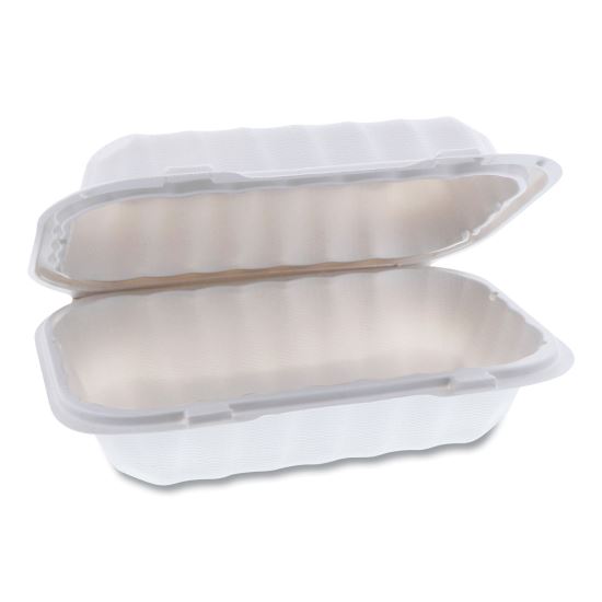 EarthChoice SmartLock Microwavable Hinged Lid Containers, 9 x 6 x 3, White, 270/Carton1