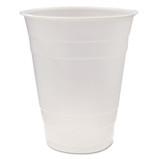 Translucent Plastic Cups, 16 oz, Clear, 80/Pack, 12 Packs/Carton1