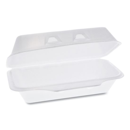 SmartLock Foam Hinged Containers, Medium, 8.75 x 4.5 x 3.13, White, 440/Carton1