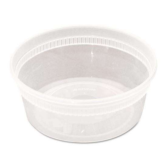 DELItainer Microwavable Combo, 8 oz, 1.13 x 2.8 x 1.33, Clear, 240/Carton1