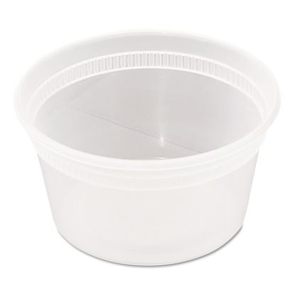 Newspring DELItainer Microwavable Container, 12 oz, 4.55 x 2.45 x 2.45, Clear, 240/Carton1