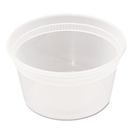 Newspring DELItainer Microwavable Container, 12 oz, 4.55 x 2.45 x 2.45, Clear, 240/Carton1