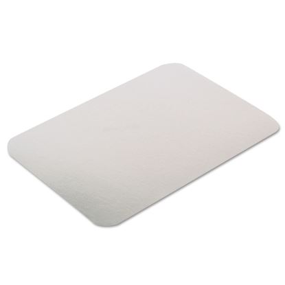 Rectangular Flat Bread Pan Covers, 8.4 x 5.9, White/Aluminum, 400/Carton1
