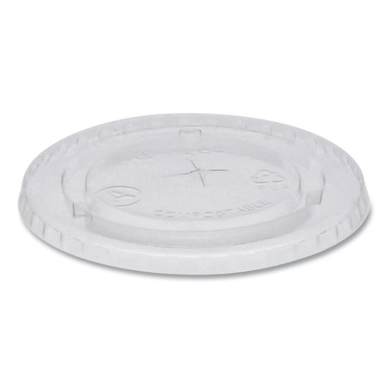 EarthChoice Compostable Cold Cup Lid with Straw Slot for A Cups, Fits 7, 9, 20 oz A Cups, 1,020/Carton1