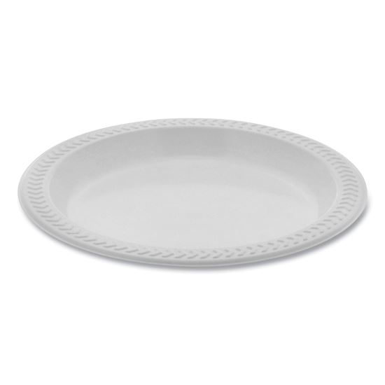 Meadoware Impact Plastic Dinnerware, Plate, 6" dia, White, 1,000/Carton1