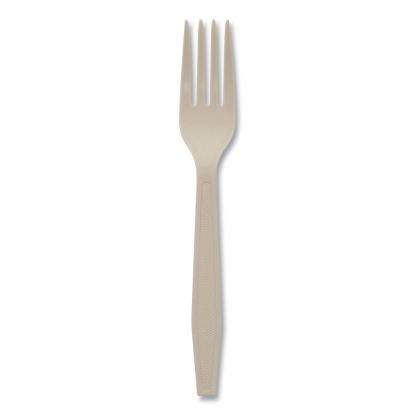 EarthChoice PSM Cutlery, Heavyweight, Fork, 6.88", Tan, 1,000/Carton1