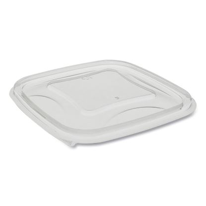 EarthChoice Square Recycled Bowl Flat Lid, 5.5 x 5.5 x 0.75, Clear, 504/Carton1