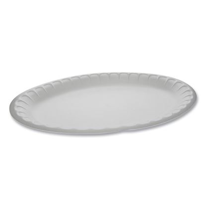 Unlaminated Foam Dinnerware, Platter, Oval, 11.5 x 8.5, White, 500/Carton1