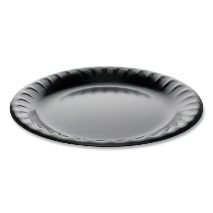 Laminated Foam Dinnerware, Plate, 9" dia, Black, 500/Carton1
