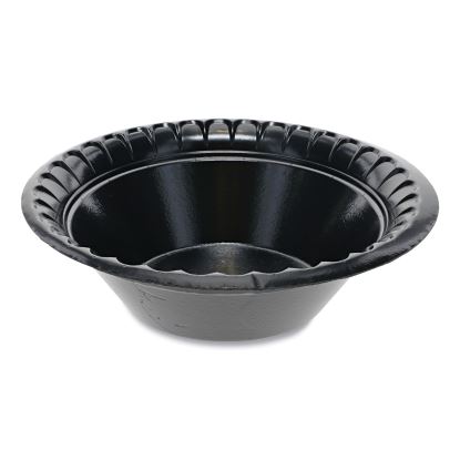Laminated Foam Dinnerware, Bowl, 12 oz, 6" dia, Black, 1,000/Carton1