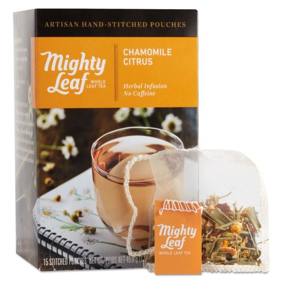 Whole Leaf Tea Pouches, Chamomile Citrus, 15/Box1