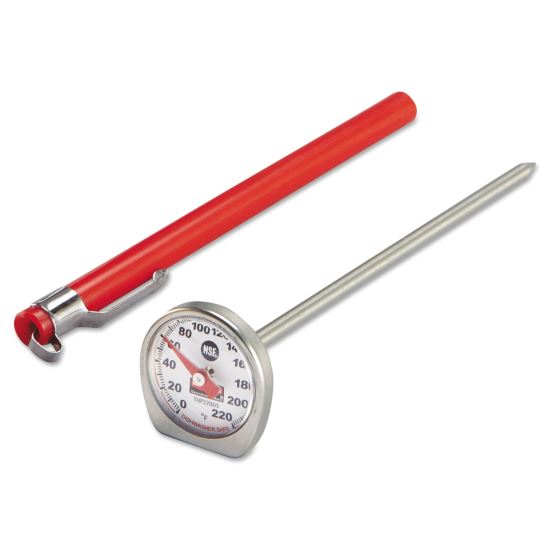 Dishwasher-Safe Industrial-Grade Analog Pocket Thermometer, 0F to 220F1