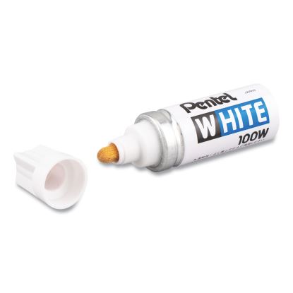 White Permanent Marker, Broad Bullet Tip, White1