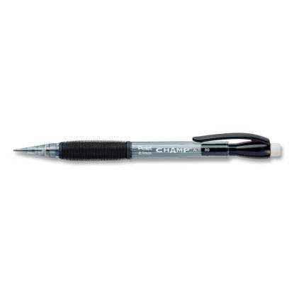 Champ Mechanical Pencil, 0.9 mm, HB (#2.5), Black Lead, Translucent Black Barrel, Dozen1