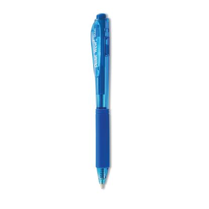 WOW! Ballpoint Pen, Retractable, Medium 1 mm, Blue Ink, Blue Barrel, Dozen1