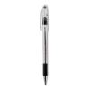 R.S.V.P. Ballpoint Pen, Stick, Fine 0.7 mm, Black Ink, Clear/Black Barrel, Dozen1