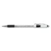 R.S.V.P. Ballpoint Pen, Stick, Fine 0.7 mm, Black Ink, Clear/Black Barrel, Dozen2