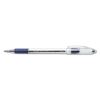 R.S.V.P. Ballpoint Pen, Stick, Fine 0.7 mm, Blue Ink, Clear/Blue Barrel, Dozen2