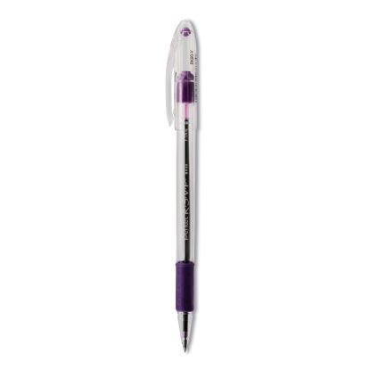 R.S.V.P. Ballpoint Pen, Stick, Fine 0.7 mm, Violet Ink, Clear/Violet Barrel, Dozen1