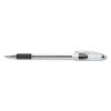 R.S.V.P. Ballpoint Pen, Stick, Medium 1 mm, Black Ink, Clear/Black Barrel, Dozen2