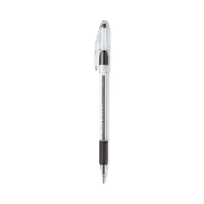 R.S.V.P. Ballpoint Pen Value Pack, Stick, Medium 1 mm, Black Ink, Clear/Black Barrel, 24/Pack1