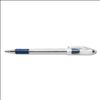 R.S.V.P. Ballpoint Pen, Stick, Medium 1 mm, Blue Ink, Clear/Blue Barrel, Dozen2